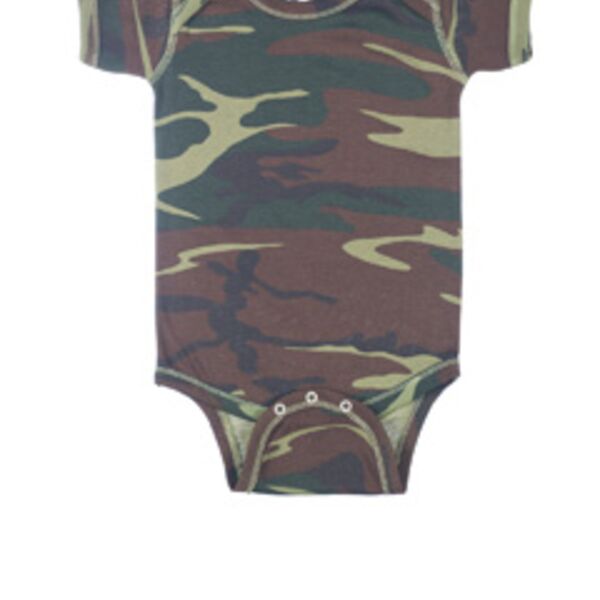 Infant Baby Rib Camouflage Lap Shoulder Creeper Thumbnail