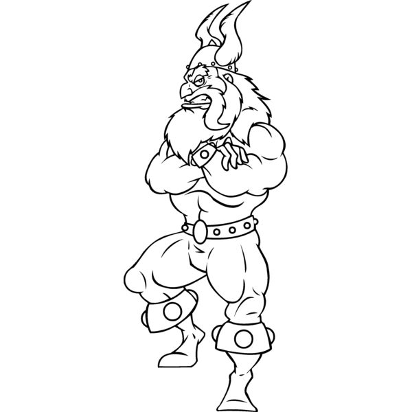 viking standing on ball Thumbnail